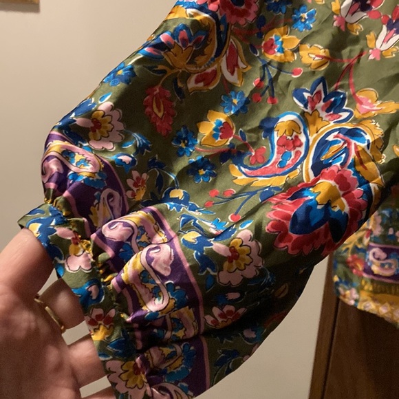 Zara floral blouse XL New without tags - Picture 3 of 6